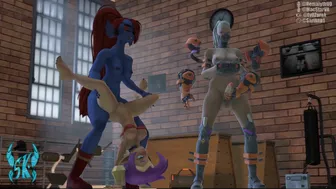 Undyne x Shantae + South Paw [Crossover, Futa on Female]