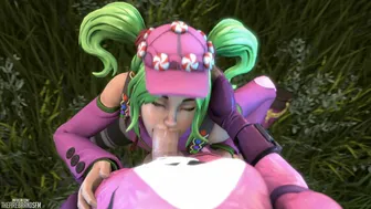 Zoe sucks snuggle team leaders cock