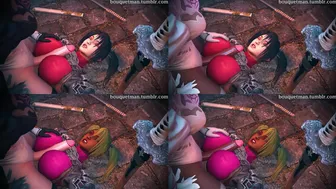 [Bouquetman] Taki vs 2B part 1 (Split Screen)