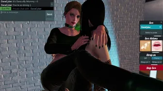 caged femboy gets pounded by fat cocked futanari goth