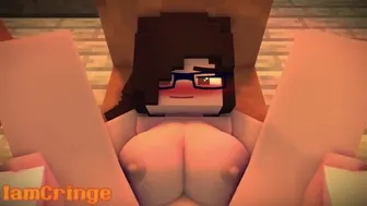 Minecraft Cutie gets fucked by Mega Futa Cutie