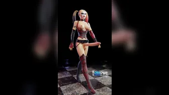 Harley Quinn gets a huge erection while walking