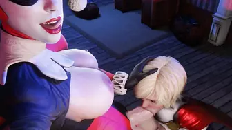 Harley Quinn x PowerGirl – R4mpage3d