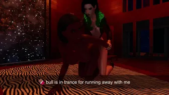 Chocolate bull on all fours