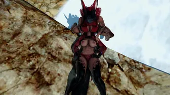 Viera taking good care of a Kitsune