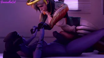 Mercy and Widowmaker futa frotting