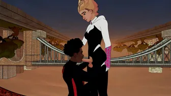 Miles X Gwen Blowjob (futa)