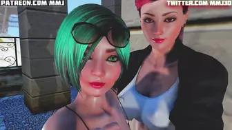 Camera; Rose x Alice and Bria – Futa x Female x Futa – MMJ3d