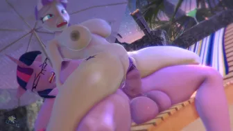 Pool time with Mommy [Hoovesart]