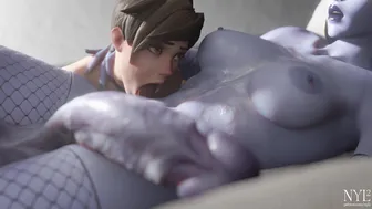 Tracer Tasting Widowmaker (NoMusic)[Nyl]