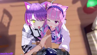 Suisei, Aqua, & Towa take a break from apex [suzutaro3d]