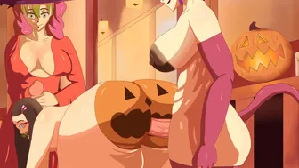 Halloween Nezuko e shinobu fuck.