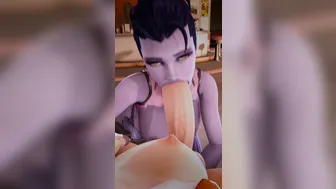 Ashe x Widowmaker Futa on Futa Giver POV