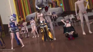 [Kou + Hara + Mu] Group Squirting Trial Hell miHoYo Universe Judgment Edition [Medium]