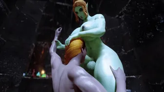 Futanari Orc Fucks Curvy Juicy Dark Slut
