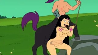Leegola and Gynecaladriel | Amy and Centaur Leela | Futurama Parody