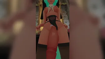 Futa Nun Wolfgirl wiggling her big white cock in your face