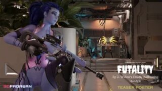 FUTALITY Ep 2 Widow Ballbusting Handjob