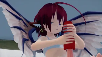 [Subtitled] Futanari Misty Masturbating(Maloxx)