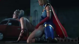 Futa Supergirl fucks Harley Quinn