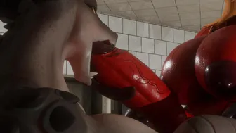 Blaziken release a massive load