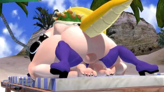 [Silvertilver] Wapeach dominated by Bowsette