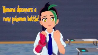 Nemona discovers a new pokemon battle