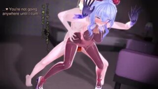 Futa Lumine Behind Ganyu [ENG Sub] [Chiyu MMD]