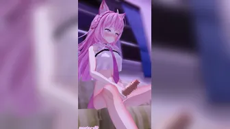 Hakui Koyori jerking off [Suzutaro3D] (WM)