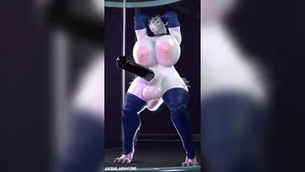 indominus wagging her cock