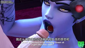D.Va and Tracer Revenge Fuck Widowmaker [FUTA]［Chinese translation］