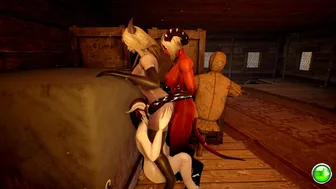 Futa Draenei fucks 2 Female Draenei-Thumbnail