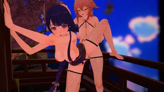 [4K] Raiden x Miko [MizukiEcchi]