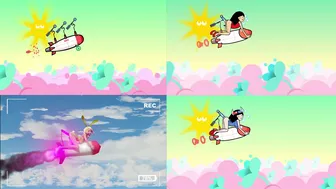 Fever X (minus8) Girl (rhythm Heaven Fever) Comparison 2d
