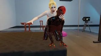 black bitch gets her ass stretched