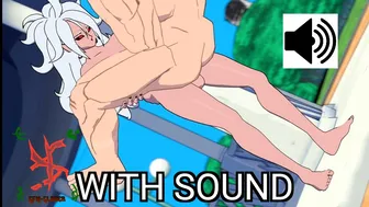 Android 21 has fun anal fun with Goku