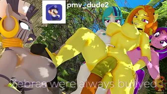 MLP – Zebra – Blacked/Bnwo – short – pmv_dude2