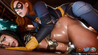 Batgirl x Wonder Woman [Futa/Fem] [NuttyTouch]