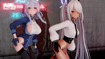 【FUTA】Ako & Iori’s Futa dance【ふたなり】【Blue Archive】【ブルアカ】