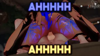 [JinkyVR] Getting CREAMPIED by @taclessvr in a mating press position