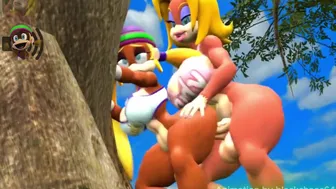 Tiny Kong x Candy Kong FUTANANZA! (Donkey Kong Country)