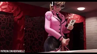 Futanari Dva wanted to masturbate