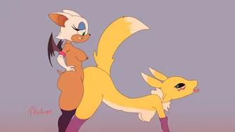 Phunkumm – Rouge the Bat Futa x Renamon Loop (Sounded) [Sonic x Digimon]