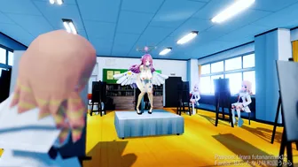 Futanari nude model punishment