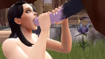Futanari and Women enoying a Horse – itsmorti