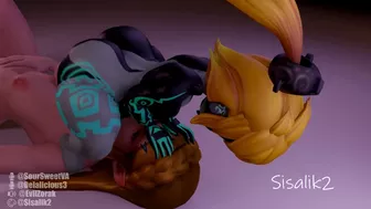 [Futa on Female] Midna Face Fucks Zelda